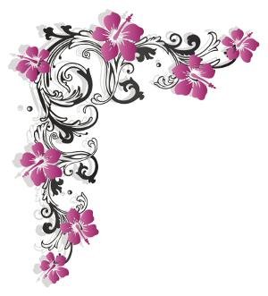 hibiscus vine design