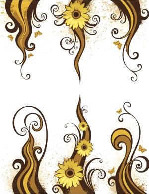 sunflower vine patterns