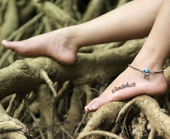 Wanderlust bohemian tattoo