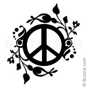 Peace sign flower vine