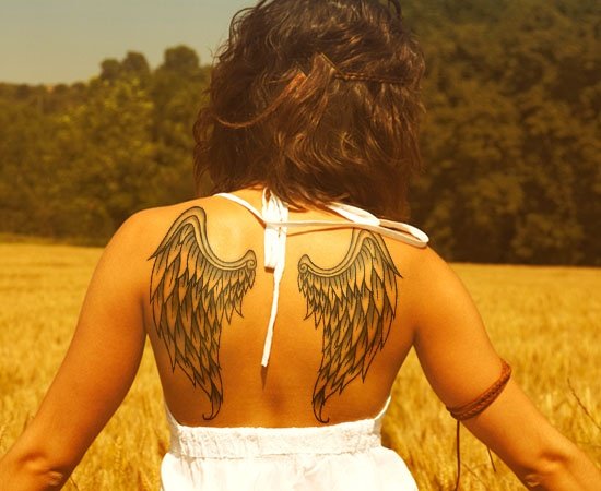 Bohemian wings tattoo