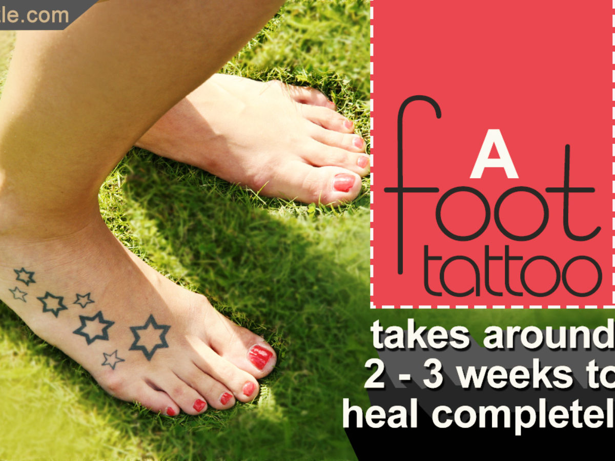 Foot tattoo stock image Image of care girl fashionable  5209139