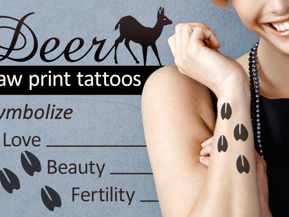 Deer Tattoo Vector Art Icons and Graphics for Free Download