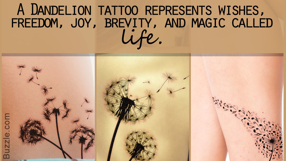 Dandelion Tattoos  Tattoofanblog
