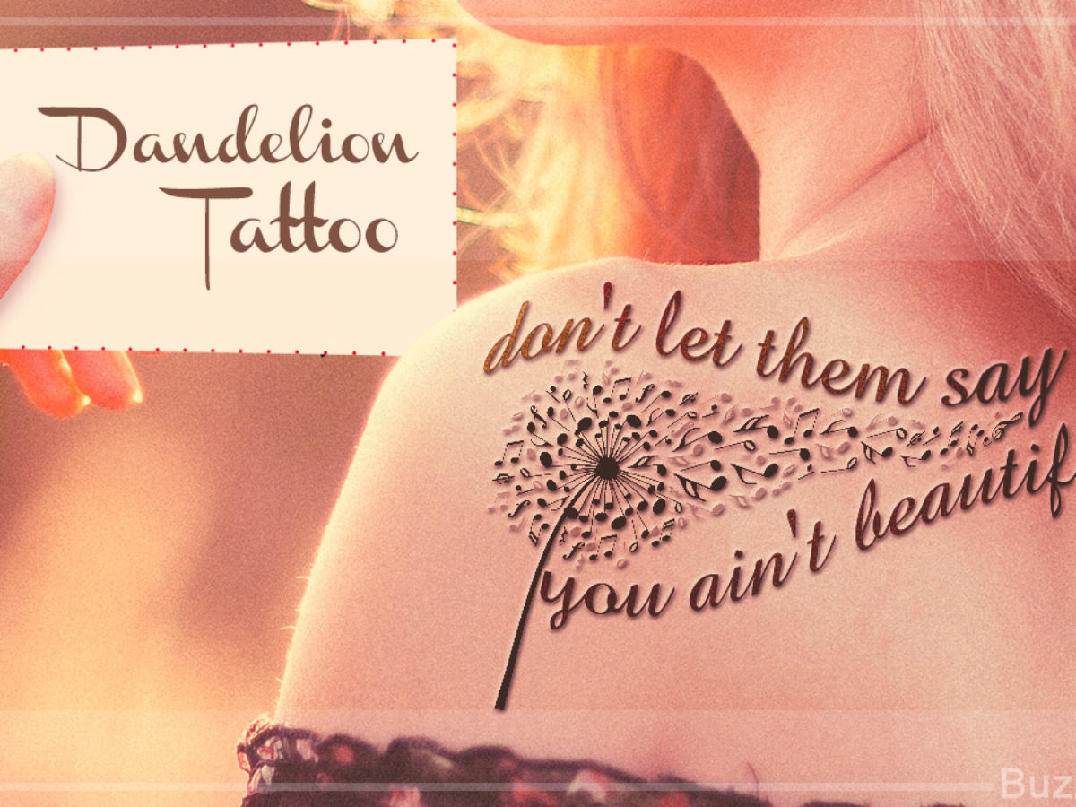 24 Gorgeous Dandelion Tattoos All Romantic Girls Will Adore 