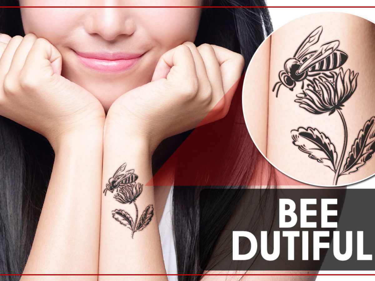 10 Fascinating Bee Tattoo Designs and Their Interesting Meanings -  Thoughtful Tattoos