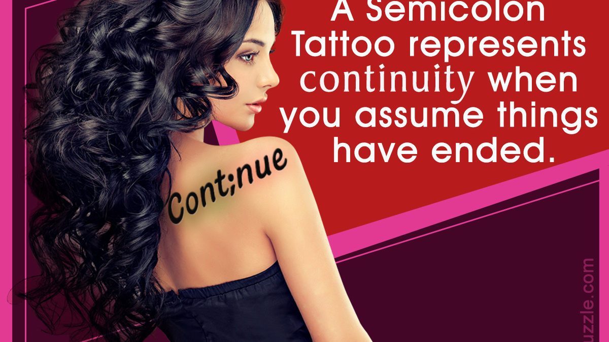 Incredibly Cute and Inspiring Semicolon Tattoo Designs  Thoughtful Tattoos