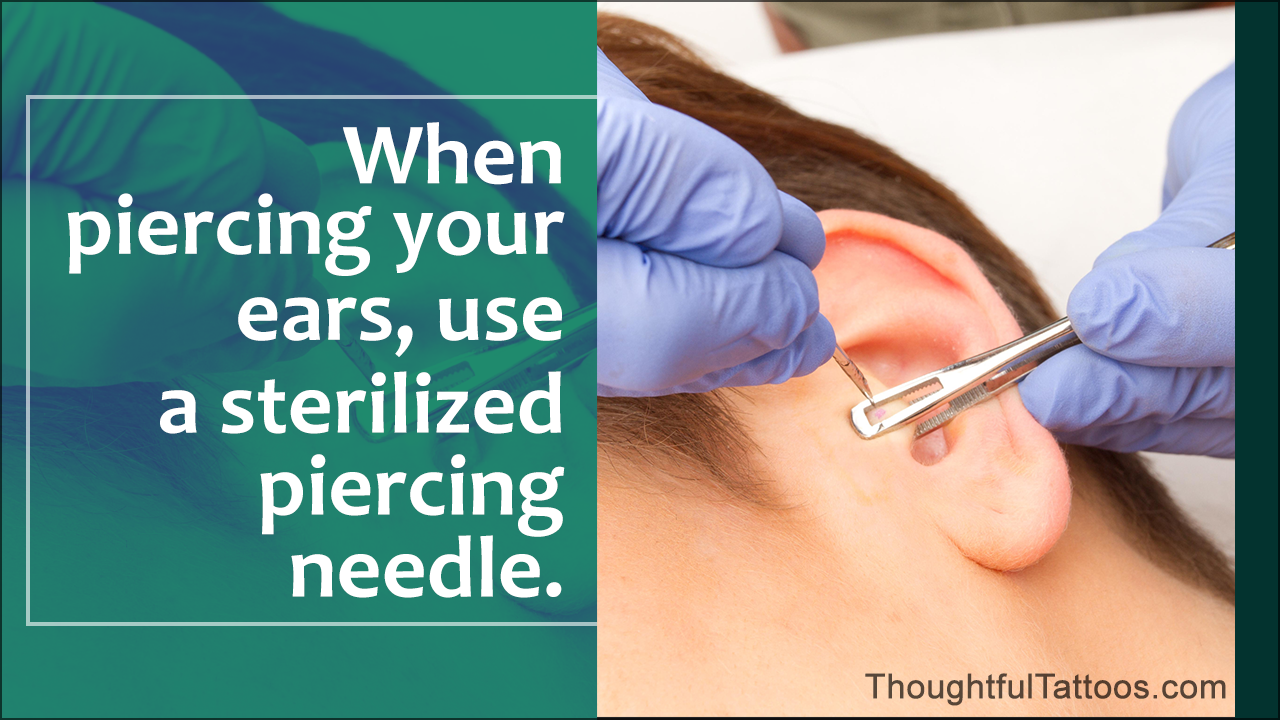 How to Pierce Your Own Ear Thoughtful Tattoos